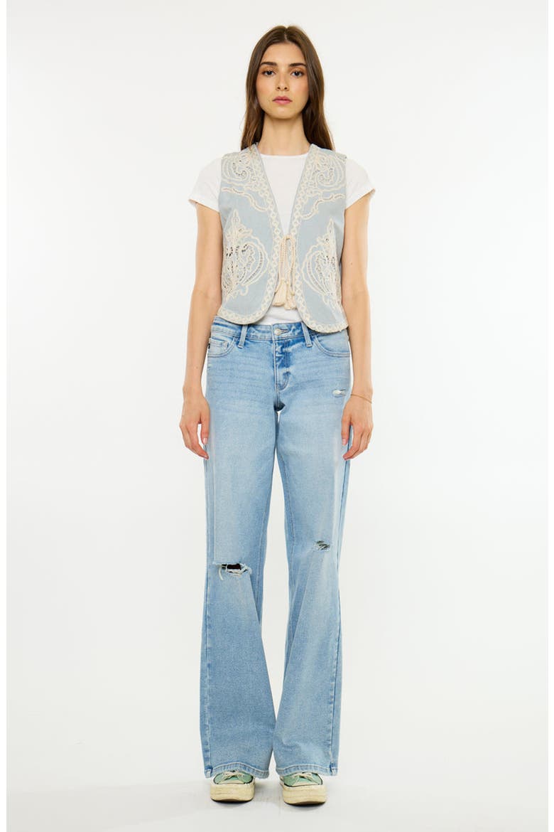 Dian Low Rise Wide Jeans, Main, color, Light Wash