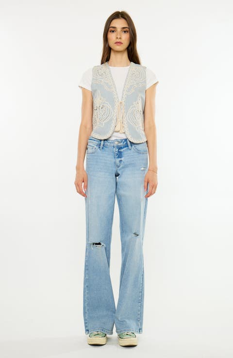 Dian Low Rise Wide Jeans