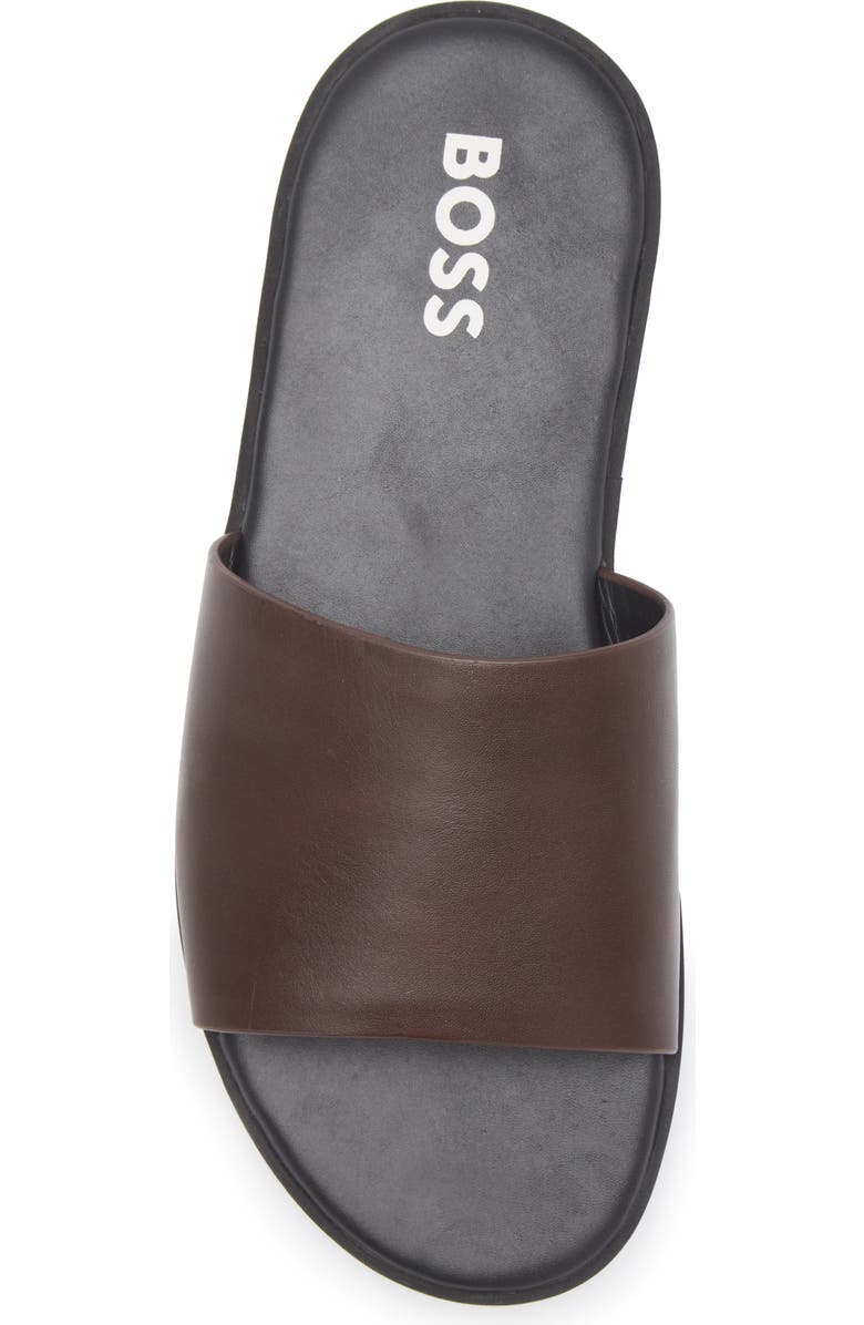 BOSS Darrel Slide Sandal, Alternate, color, Dark Brown