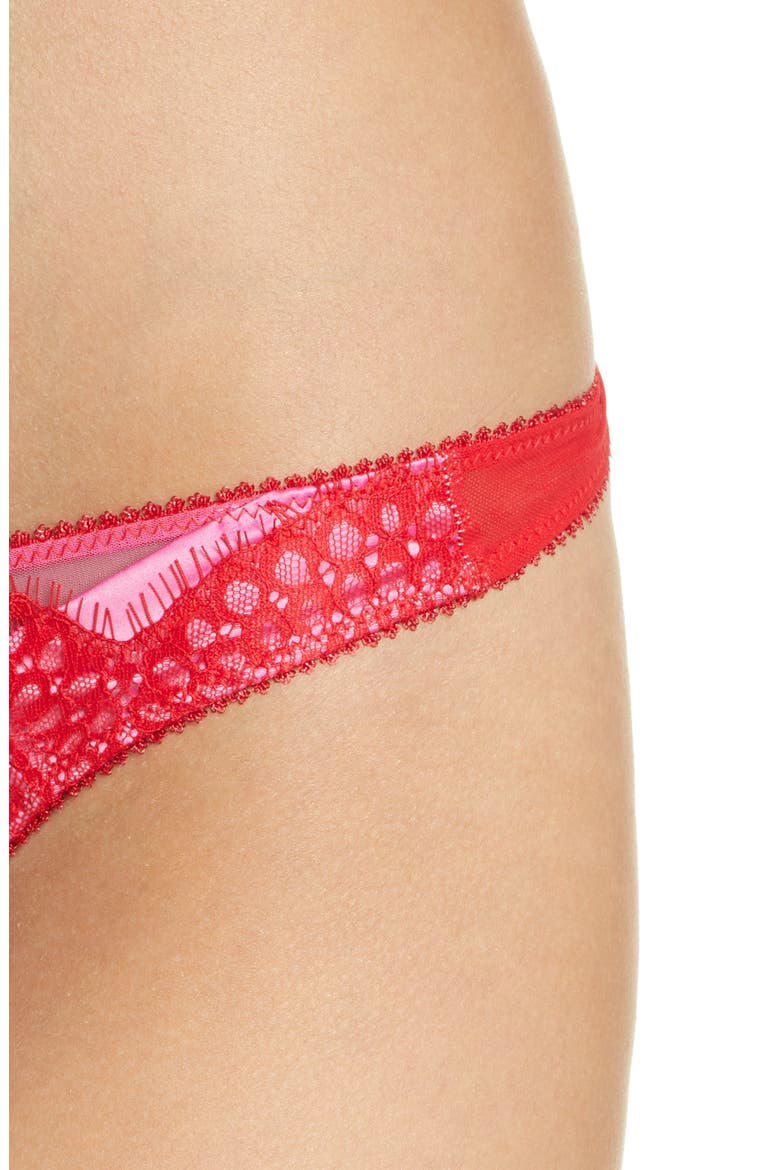 Lovers Spark Lace Thong, Alternate, color, PINK