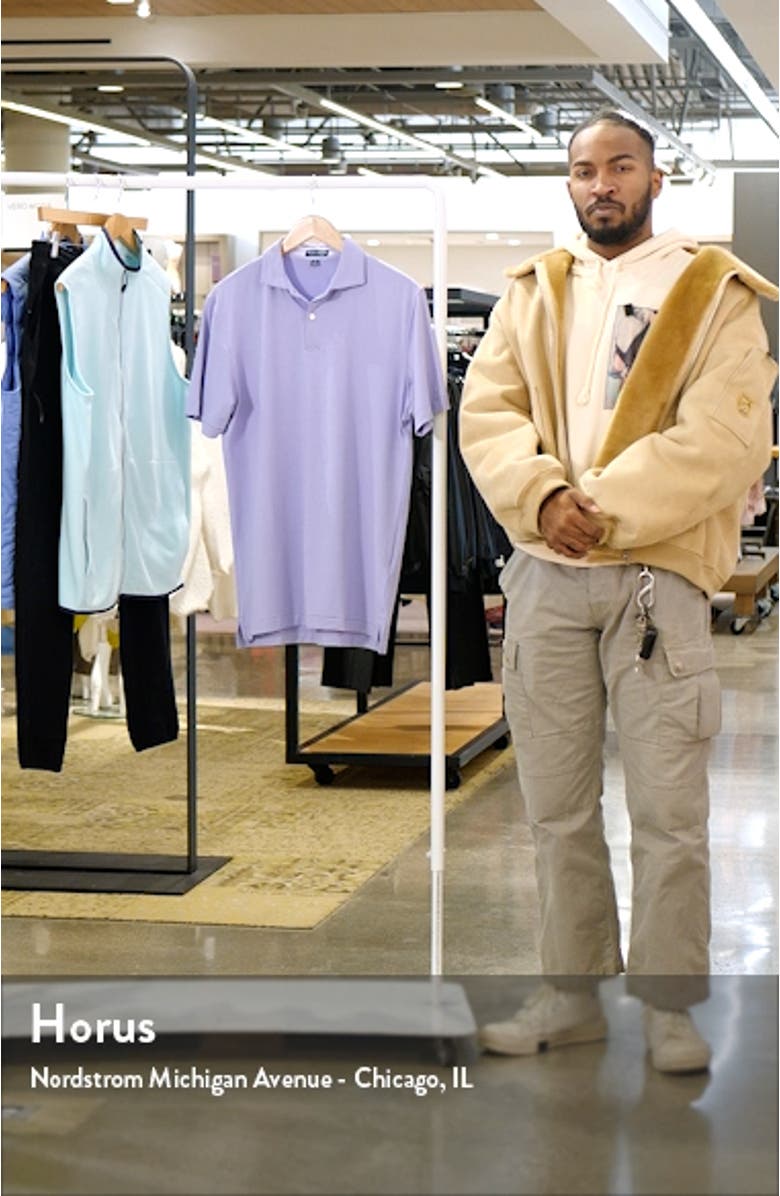 Ambrose Stripe Performance Golf Polo, sales video thumbnail