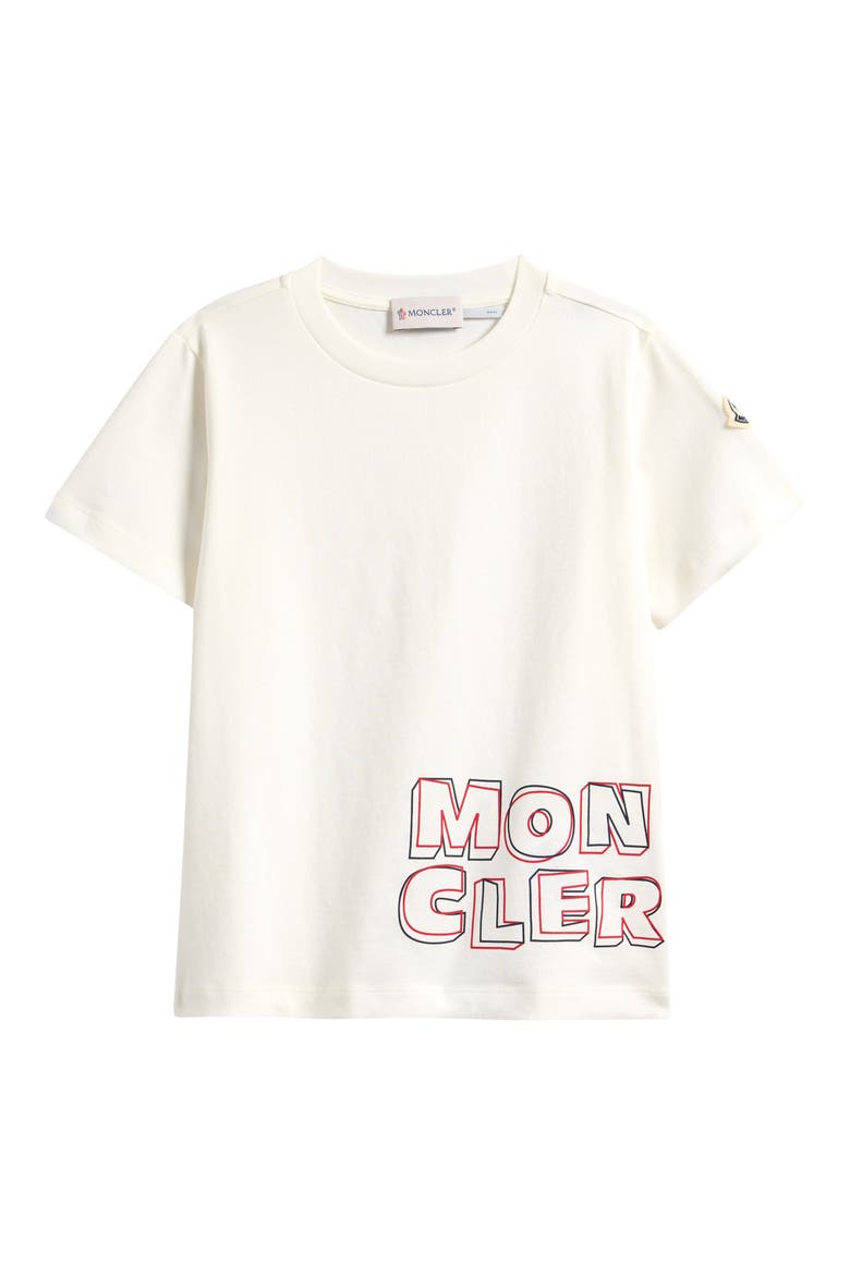 Kids' Logo Patch Graphic T-Shirt, Main, color, WHITE