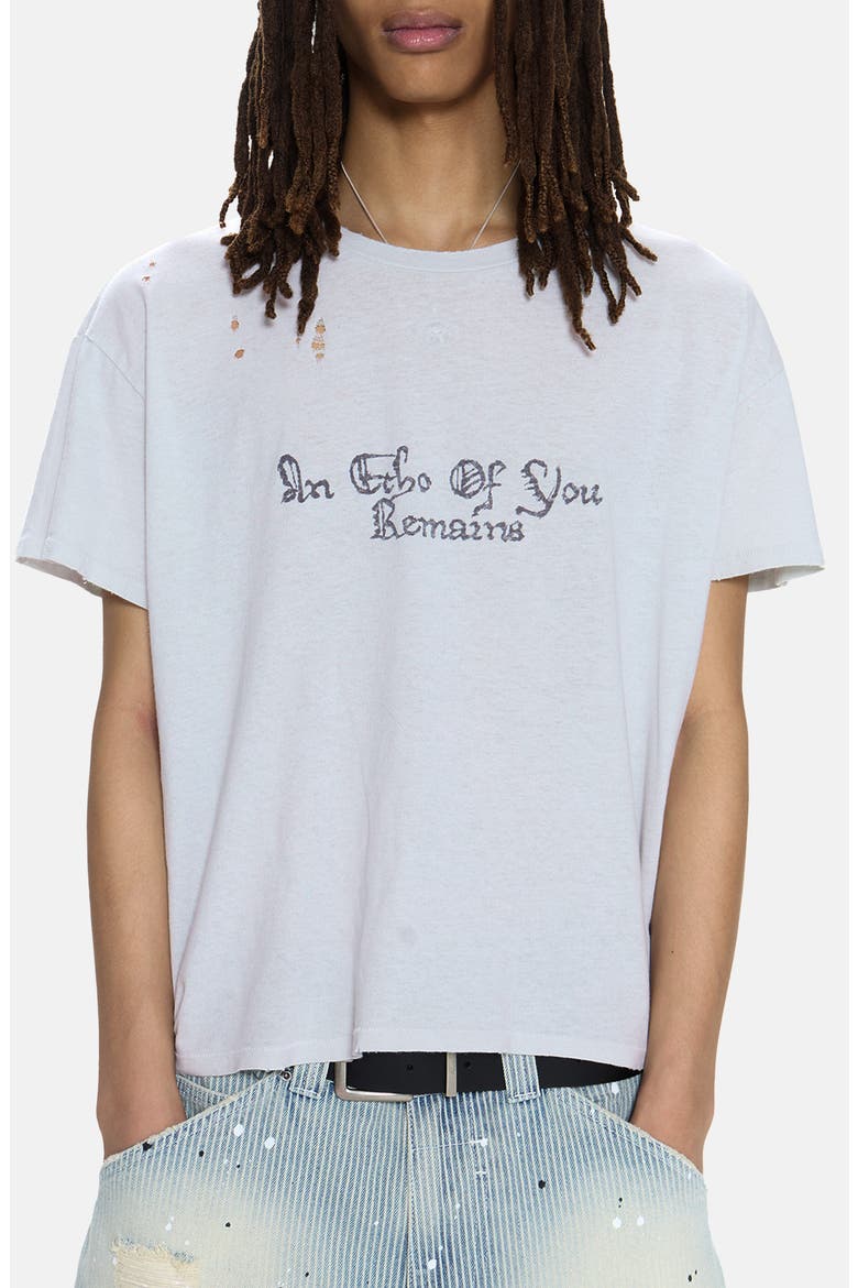 An Echo of You Remains Graphic T-Shirt, Main, color, WHITE