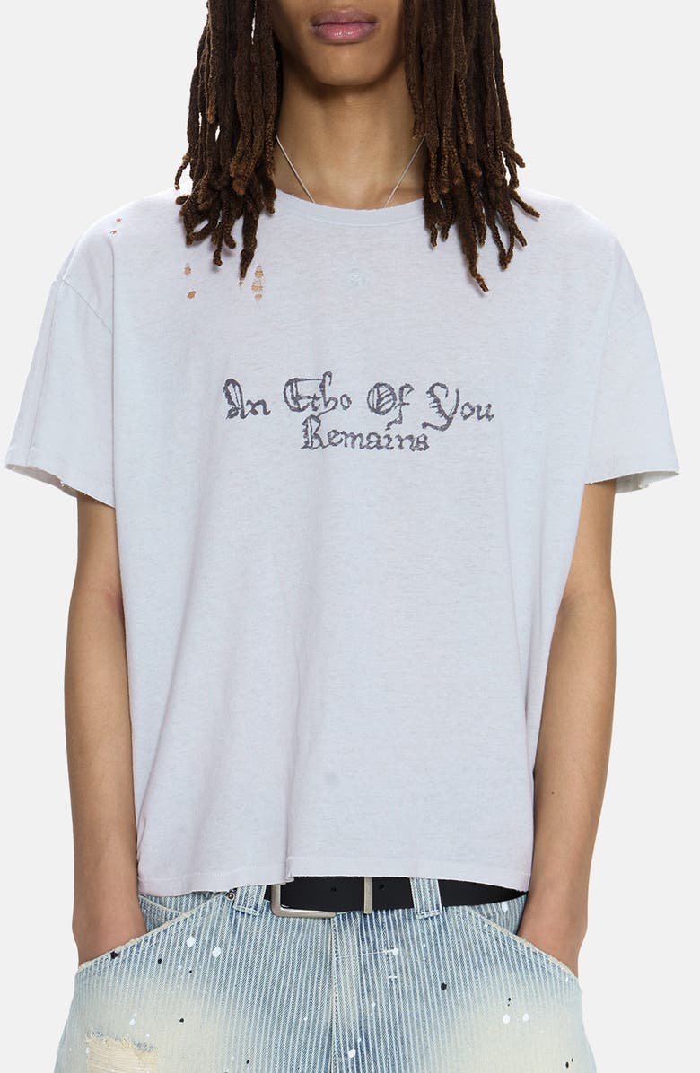 JADED LONDON An Echo of You Remains Graphic T-Shirt, Main, color, White