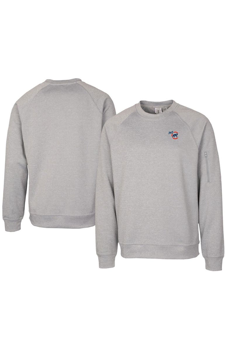 Cutter & Buck Unisex Cutter & Buck Gray Iowa Cubs Clique Lift Eco Performance Sweatshirt, Main, color, 