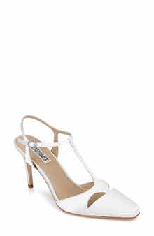 Badgley Mischka Collection Aurelia Ankle Strap Cap Toe Pump