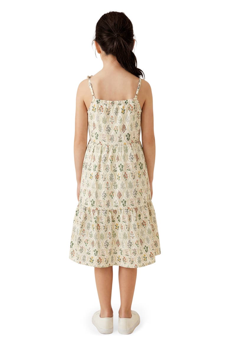 Kids' Print Cotton Poplin Dress, Alternate, color, BEIGE