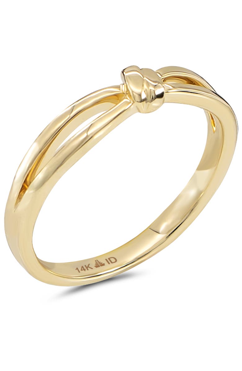 DEVATA Love Knot Ring in 14K Gold, Alternate, color, Yellow Gold