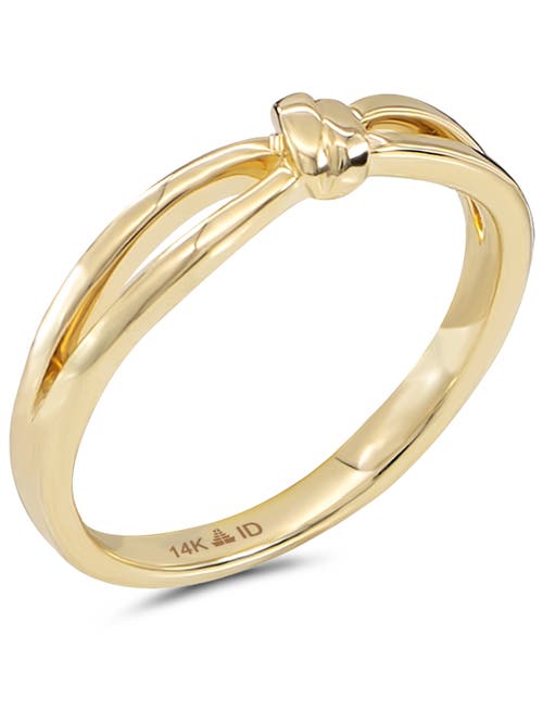Devata Love Knot Ring In Gold