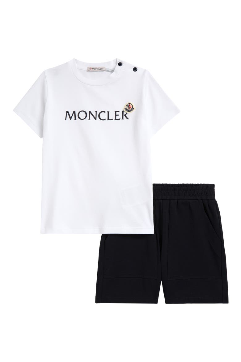 Kids' Logo Graphic T-Shirt & Shorts Set, Main, color, WHITE