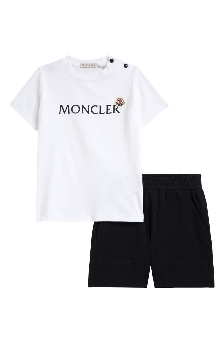 Moncler Kids' Logo Graphic T-Shirt & Shorts Set, Main, color, 
