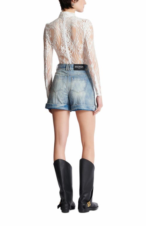 Balmain Long-sleeved Lace Body