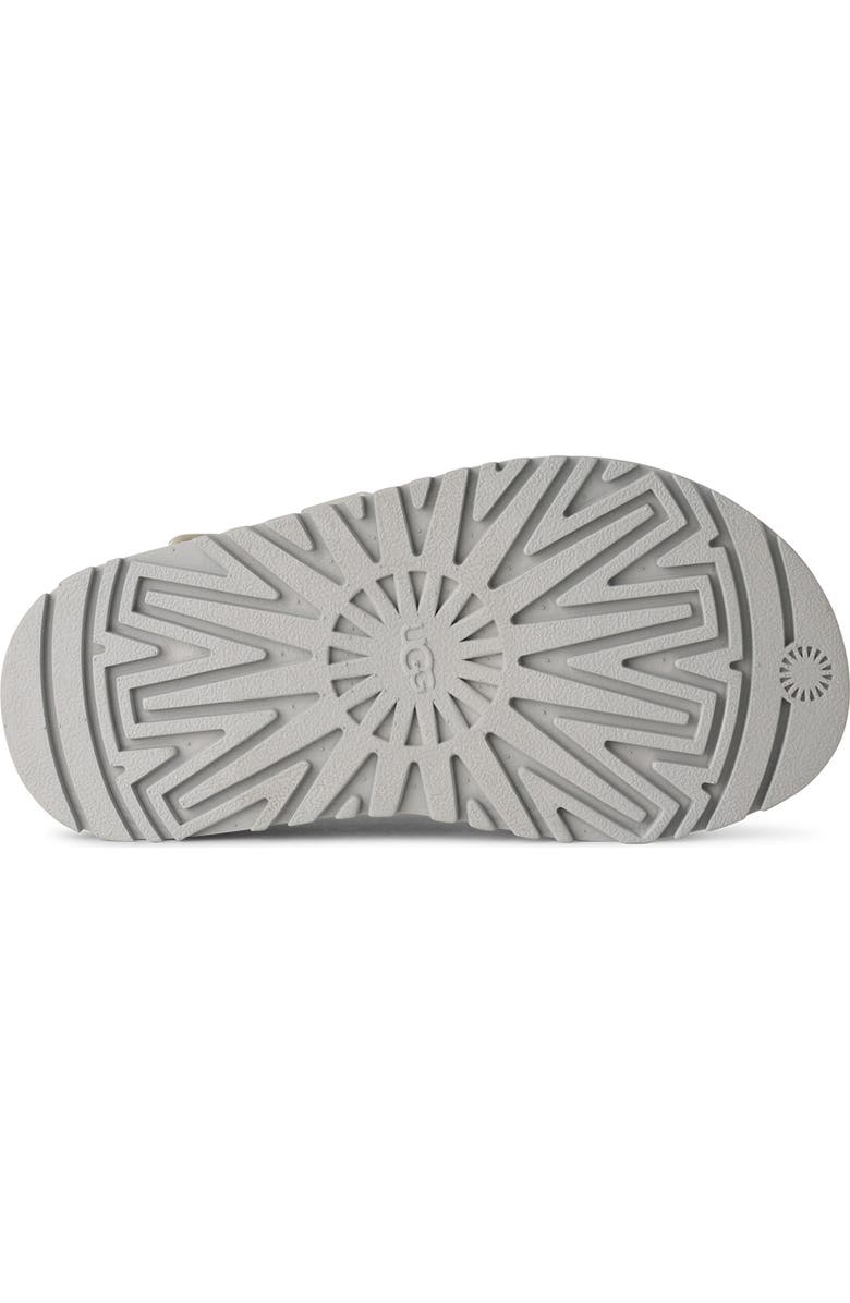 UGG<sup>®</sup> Kids' Goldenglow Glossy Sparkles Water Friendly Sandal, Alternate, color, Silver