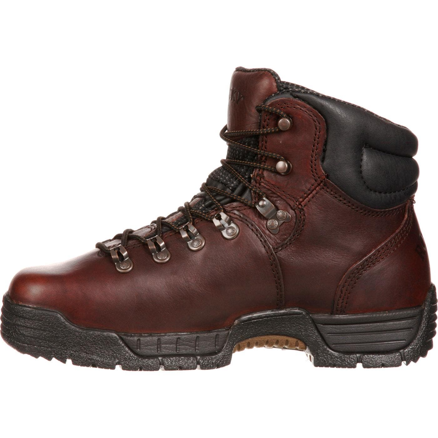 Rocky SlipResistant Waterproof  Steel Toe Waterproof Work Boots, Alternate, color, Dark Brown