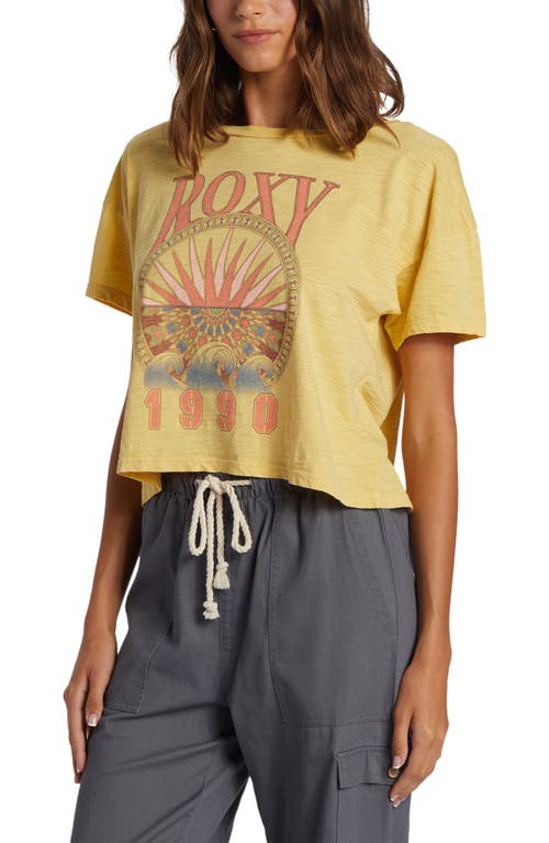 Shop Roxy Surfs Up Logo Cotton Graphic T-shirt