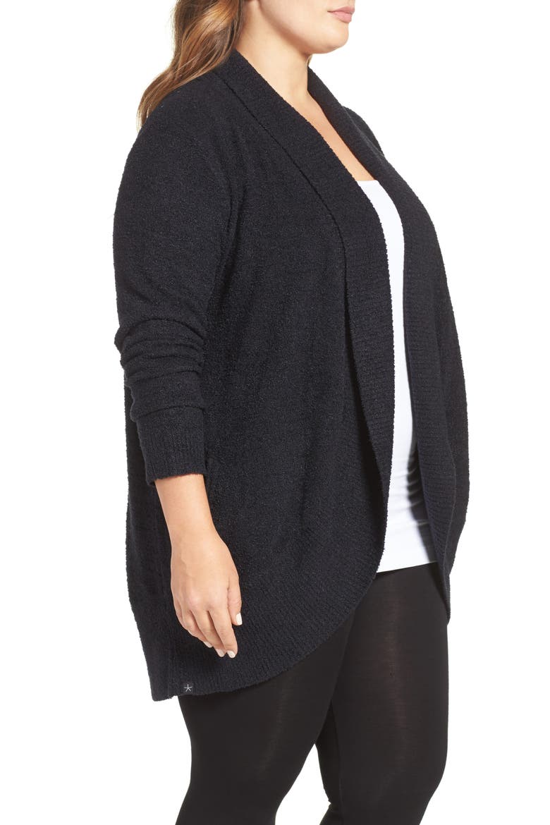 CozyChic Lite® Circle Cardigan, Alternate, color, BLACK