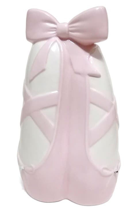 Ballerina Slippers Ceramic Bank