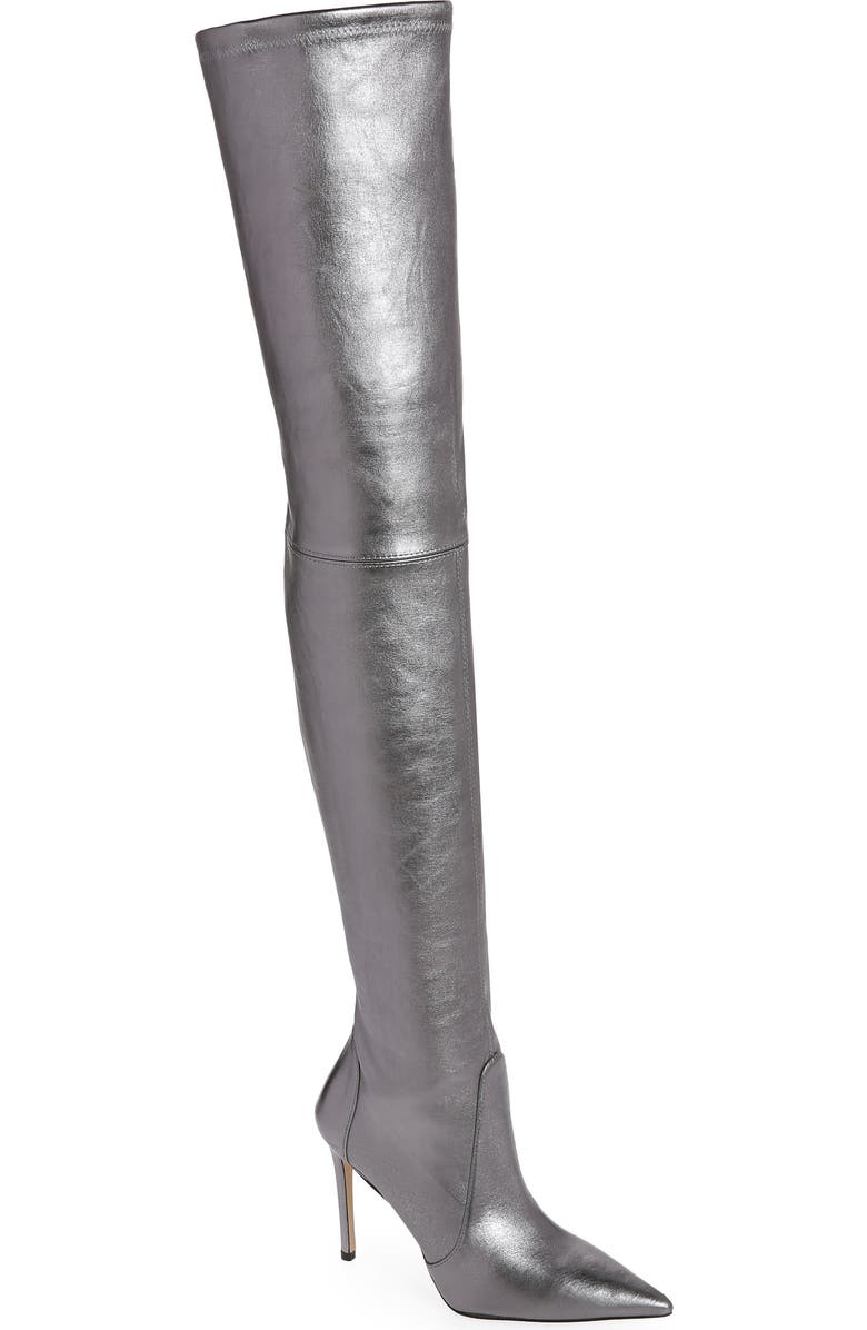 Stuart Weitzman Ultrastuart 100 Stretch Pointed Toe Over the Knee Boot, Main, color,