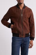 Frye Classic Leather Bomber Jacket