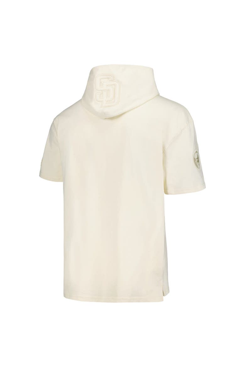 Men's Pro Standard Cream San Diego Padres Neutral Short Sleeve Hoodie T-Shirt, Alternate, color, Cream