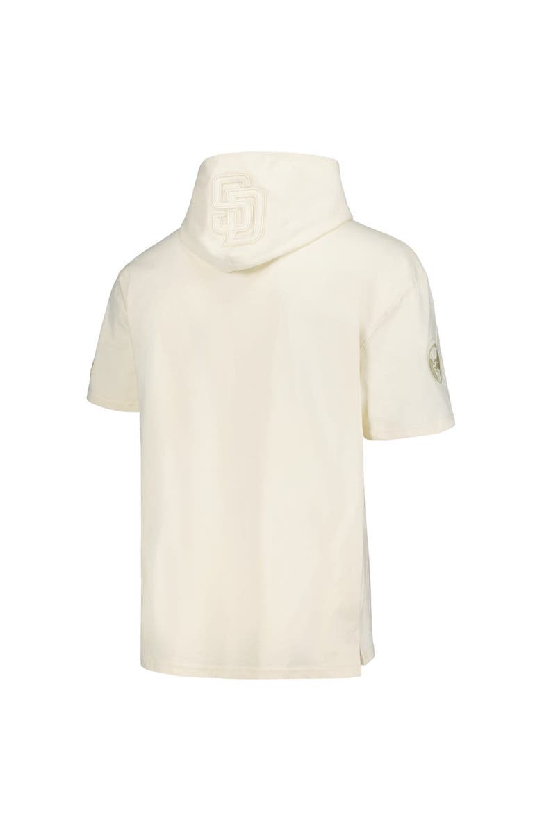 PRO STANDARD Men's Pro Standard Cream San Diego Padres Neutral Short Sleeve Hoodie T-Shirt, Alternate, color, Cream