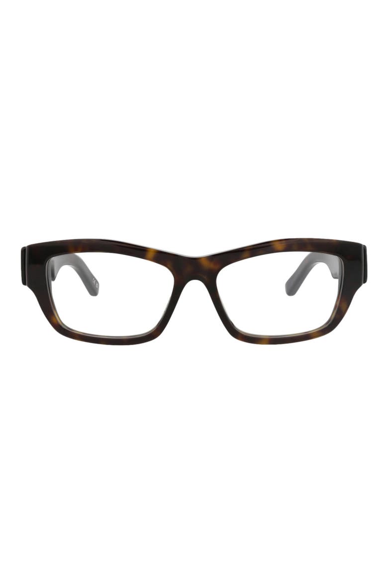 54mm Rectangular Optical Glasses, Main, color, HAVANA HAVANA TRANSPARENT