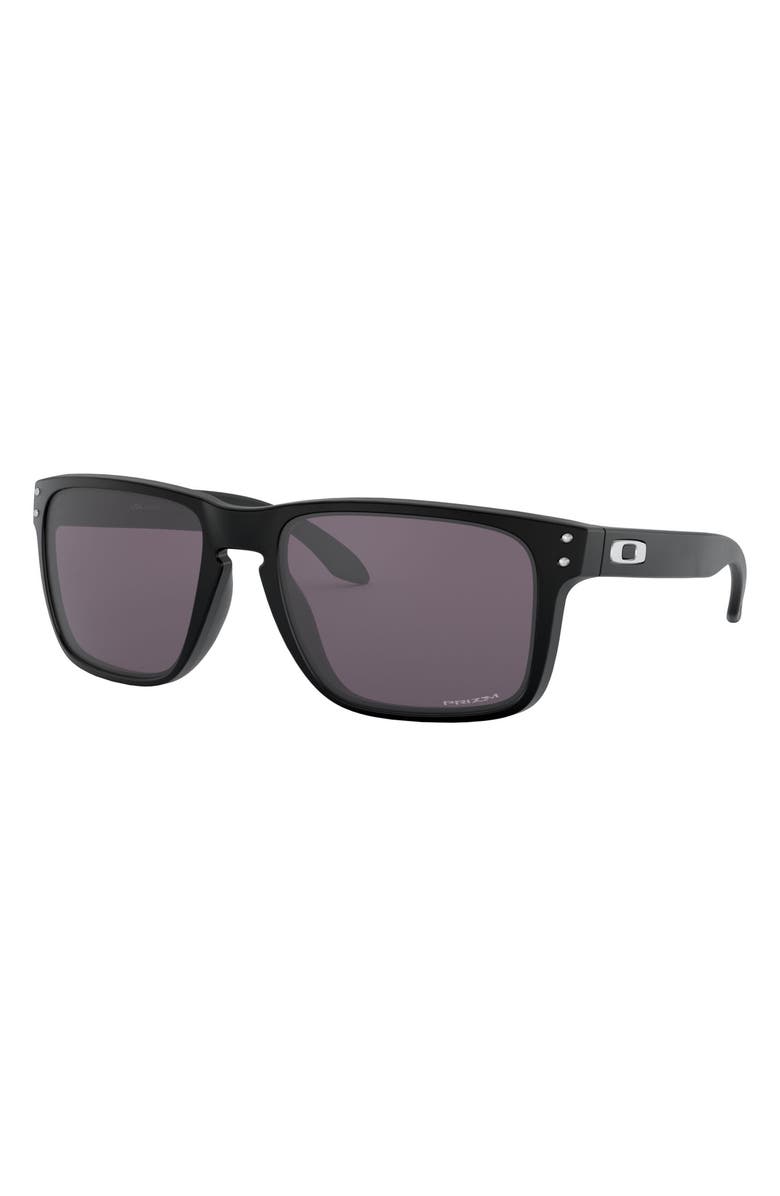 Oakley Holbrook XL 59mm Polarized Sunglasses, Alternate, color, Matte Black/ Prizm Grey