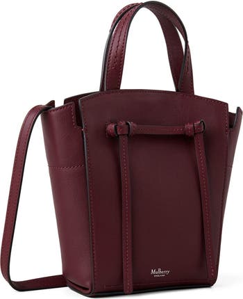 【MULBERRY】CLOVELLY MINI TOTE BAG Mulberry | Clovelly Mini Tote | Bright Oak Micro Classic Grain
