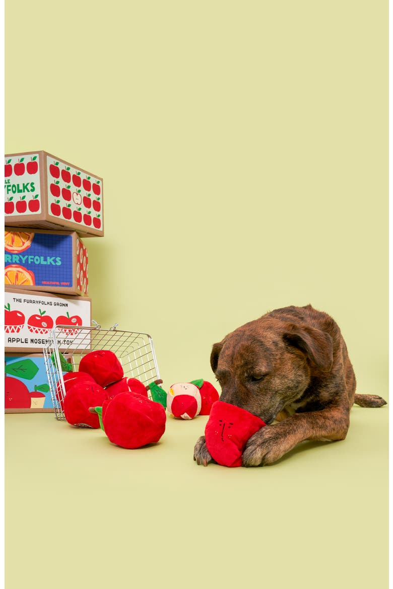 Apple Nosework Toy, Alternate, color, RED
