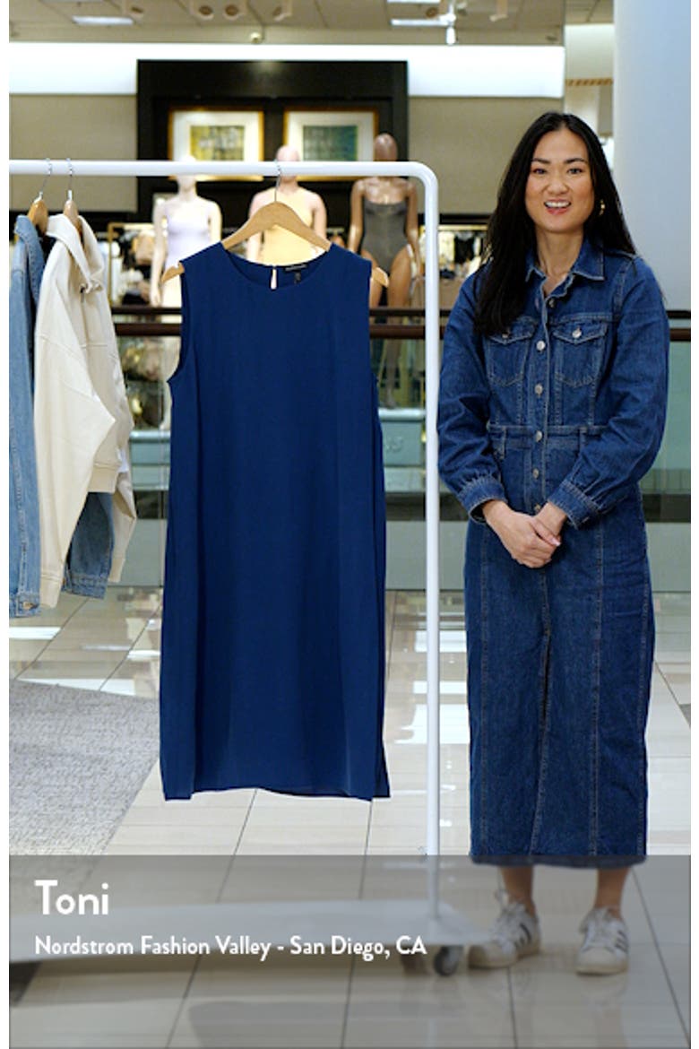 Matte Silk Shift Dress video