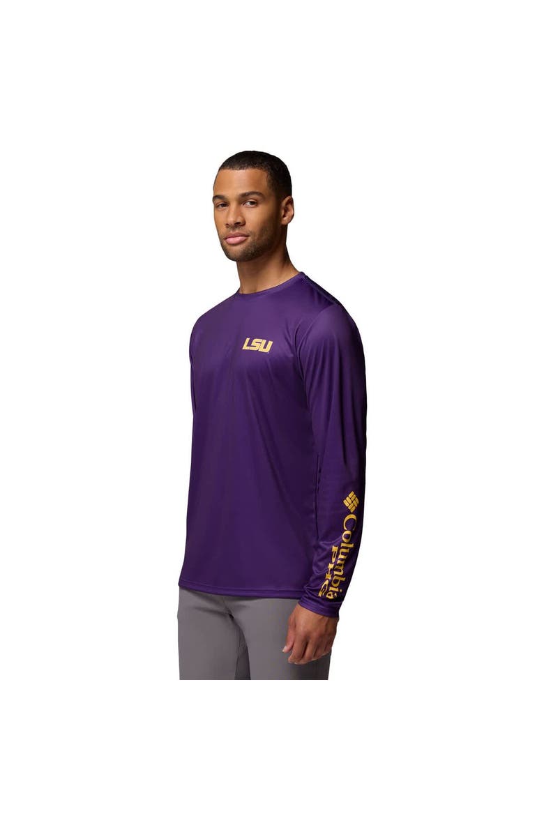 Men's Columbia  Purple LSU Tigers PHG Terminal Shot Long Sleeve T-Shirt, Alternate, color, Purple
