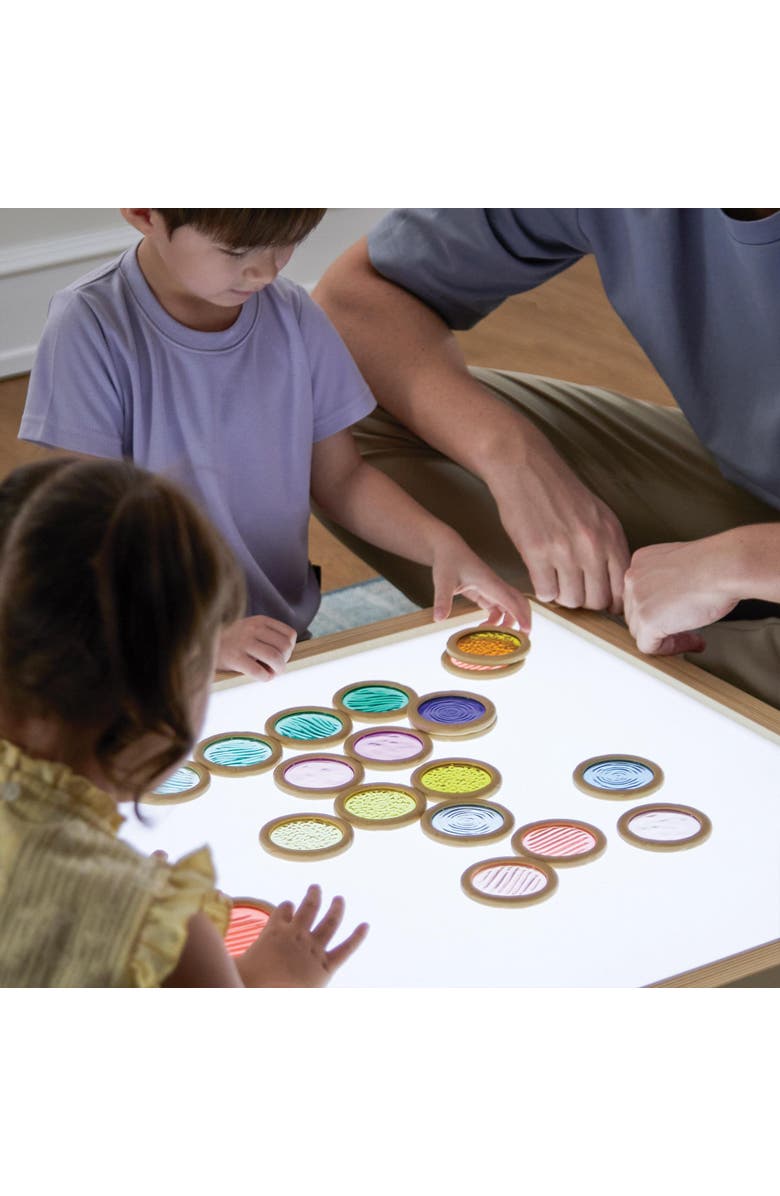 Kaplan Early Learning Company Light and Color Textured Discs, Alternate, color, Multicolored