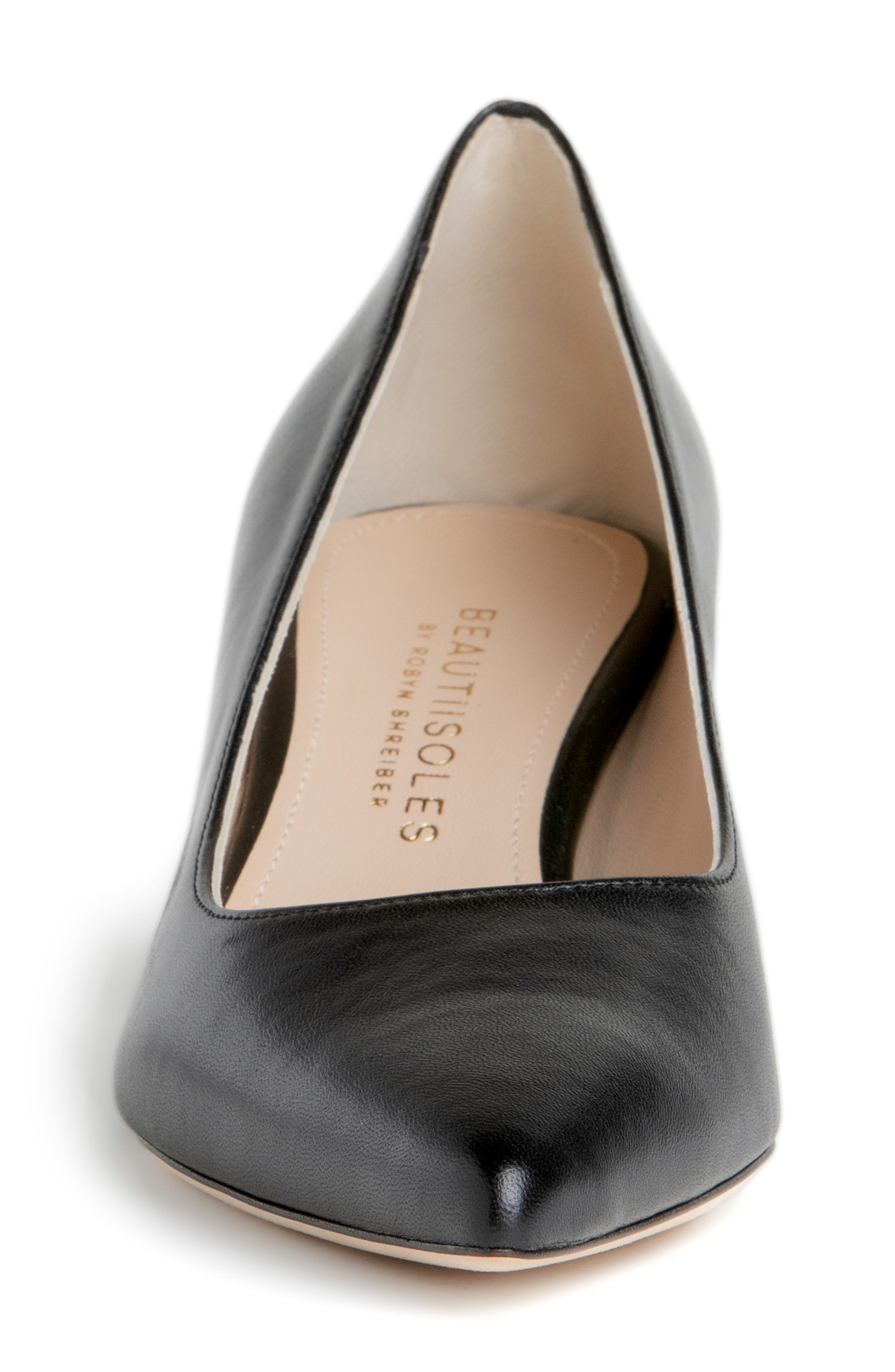 BEAUTIISOLES Corina Pointed Toe Pump, Alternate, color, Black