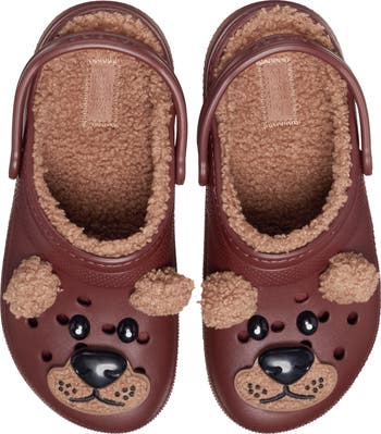 Faux Shearling Lined Bear Clog