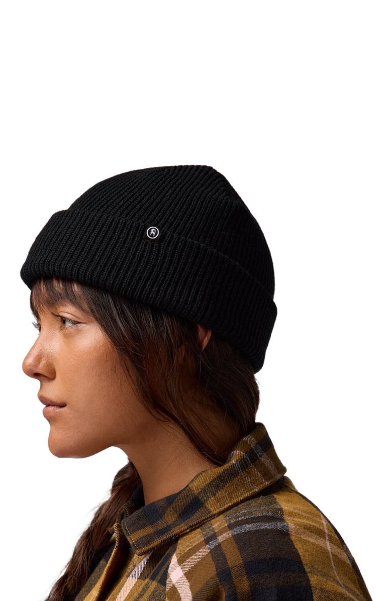 Backcountry Capra Rolled Beanie, Alternate, color, Black