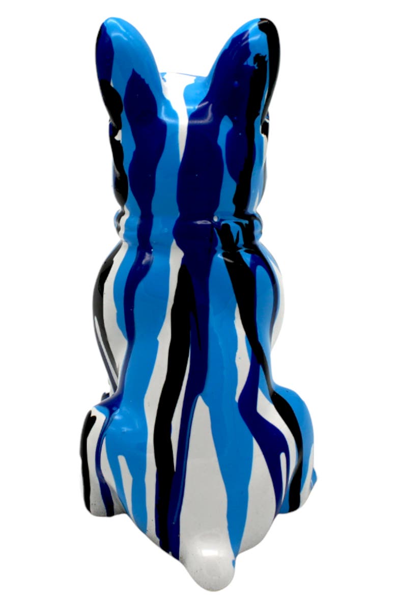 INTERIOR ILLUSIONS Blue Graffiti Bulldog Art Decor, Alternate, color, Graffiti/Multi-Color