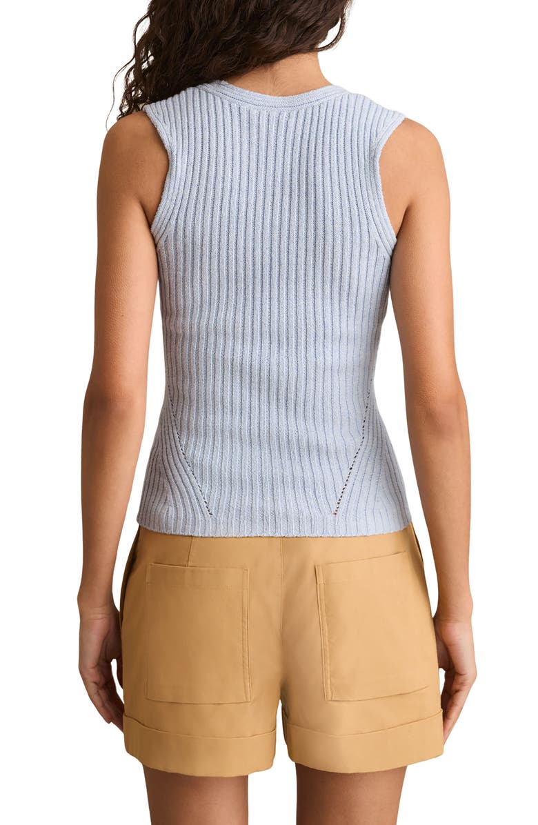 Reiss Alethia Cutout Rib Tank, Alternate, color, Blue