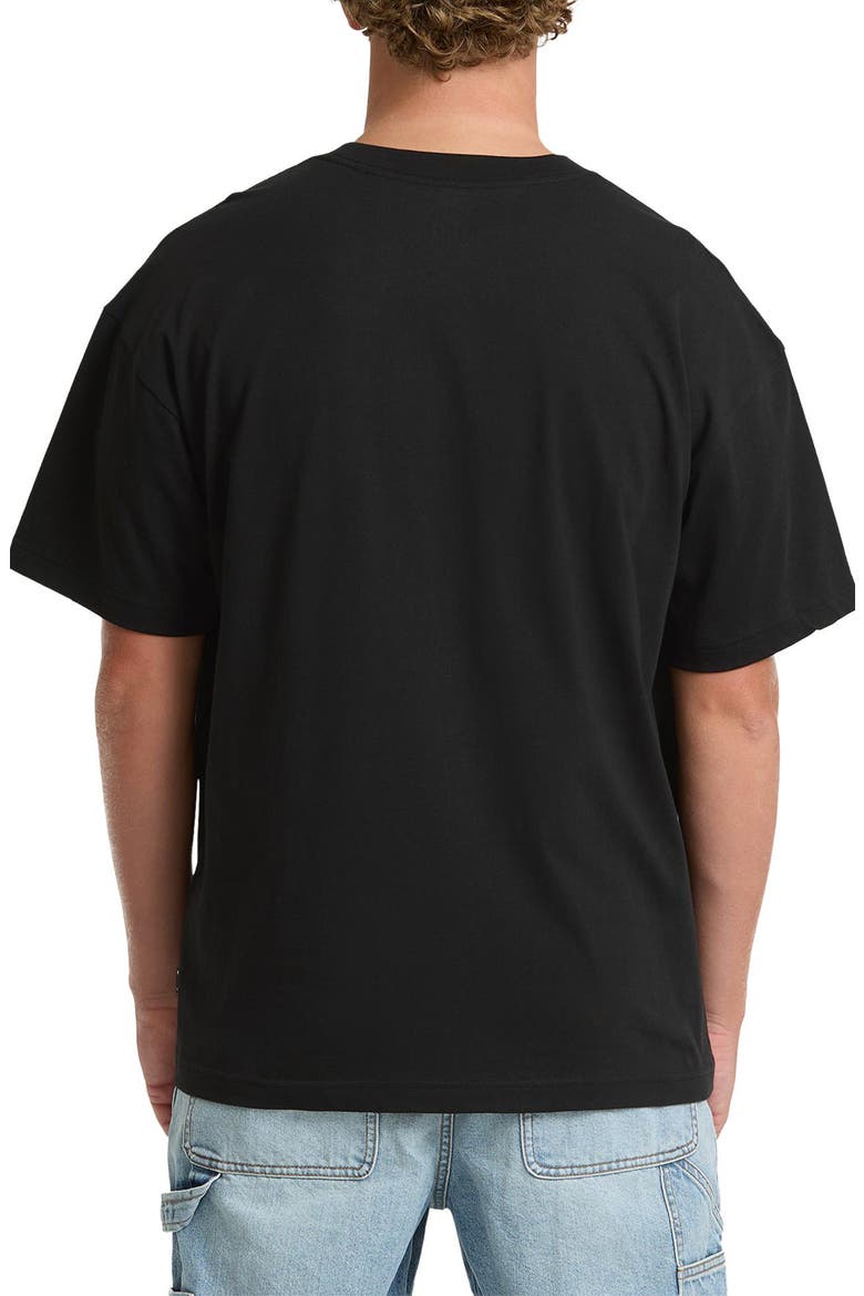 Behind the Lip OG Loose Fit Short Sleeve Performance Rashguard, Alternate, color, BLACK
