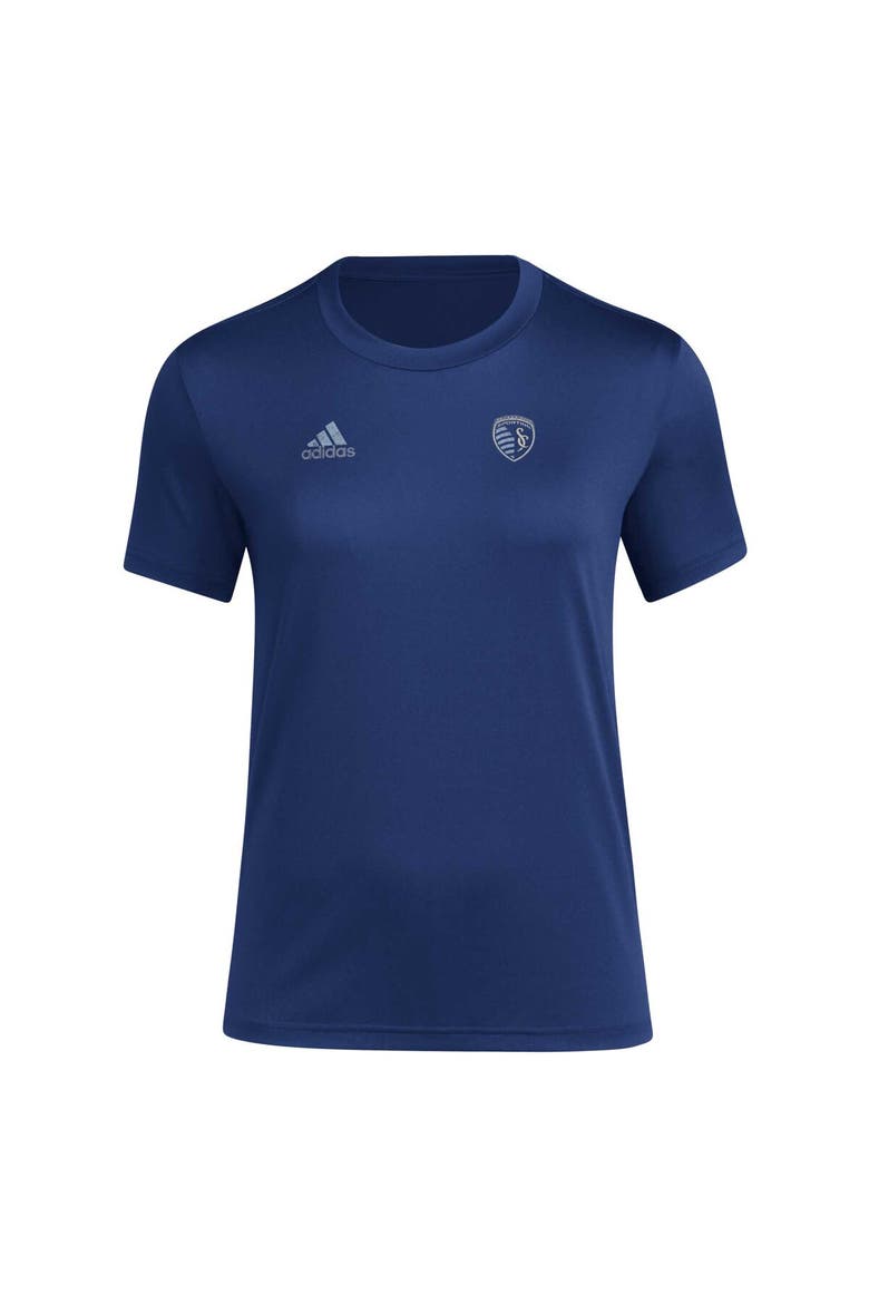 Women's adidas Navy Sporting Kansas City Local Stoic T-Shirt, Alternate, color, Navy