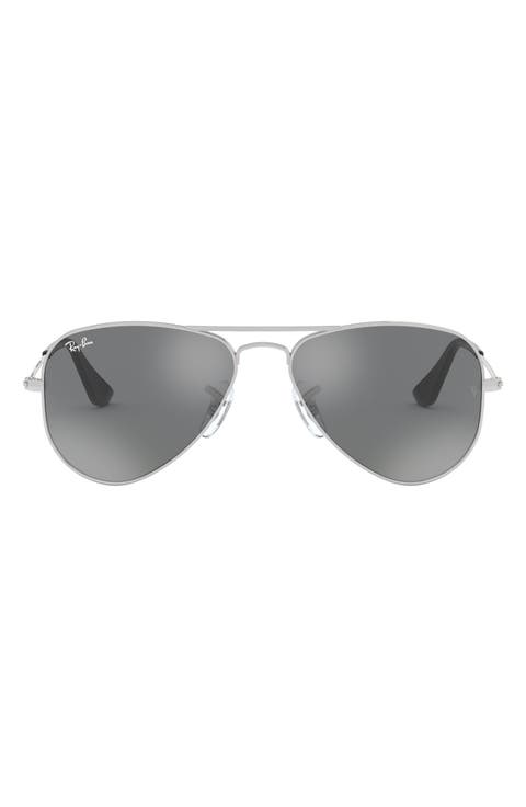 Junior 50mm Mirrored Aviator Sunglasses (Kids)