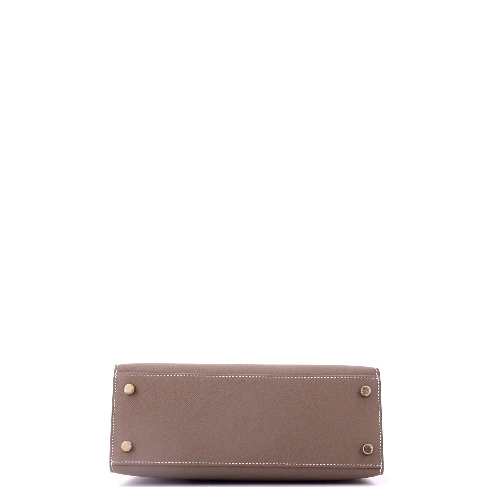 Pre-Owned Hermes Kelly Handbag Grey Epsom with Gold Hardware 25, Alternate, color, Etoupe