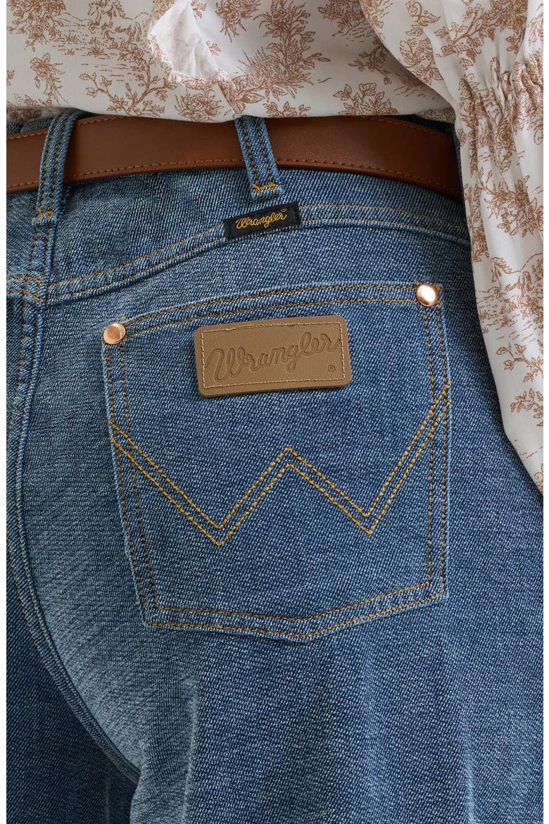 Western High Waist Wide Leg Jeans, Alternate, color, INDIGO CHENILLE