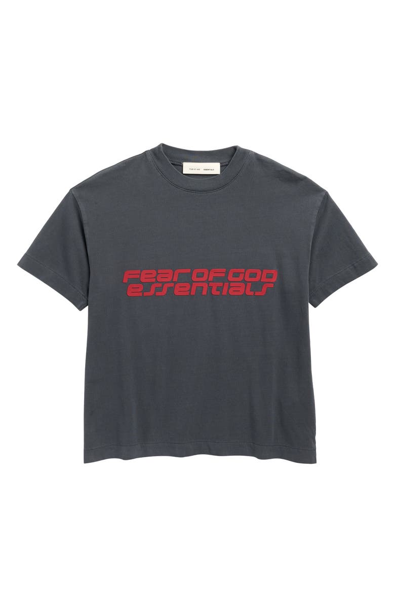 Fear of God Essentials Kids' Cotton Graphic T-Shirt, Main, color, Iron Grey