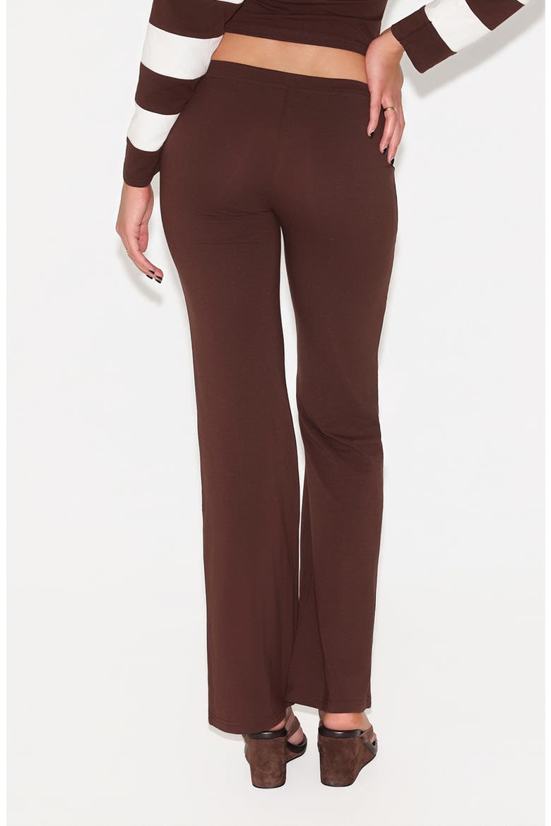 Collins Flare Leg Track Pants, Alternate, color, BROWN