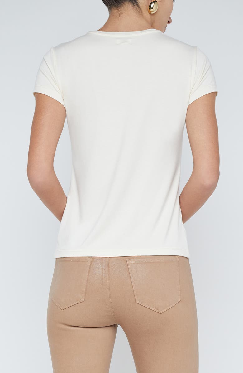 L'AGENCE Ressi Crewneck Short Sleeve T-Shirt, Alternate, color, Vintage White