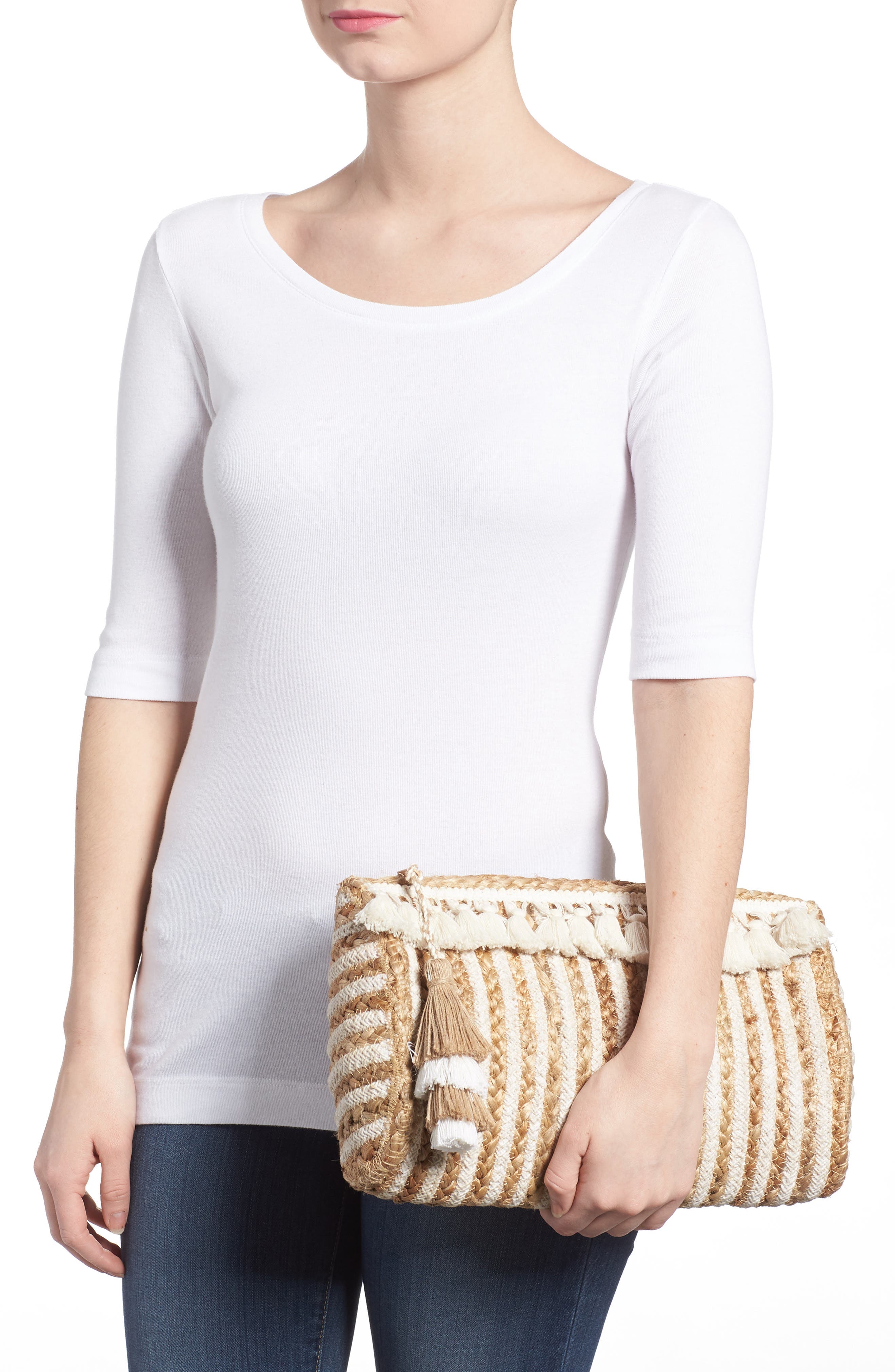Shiraleah Mare Straw Clutch, Alternate, color, 