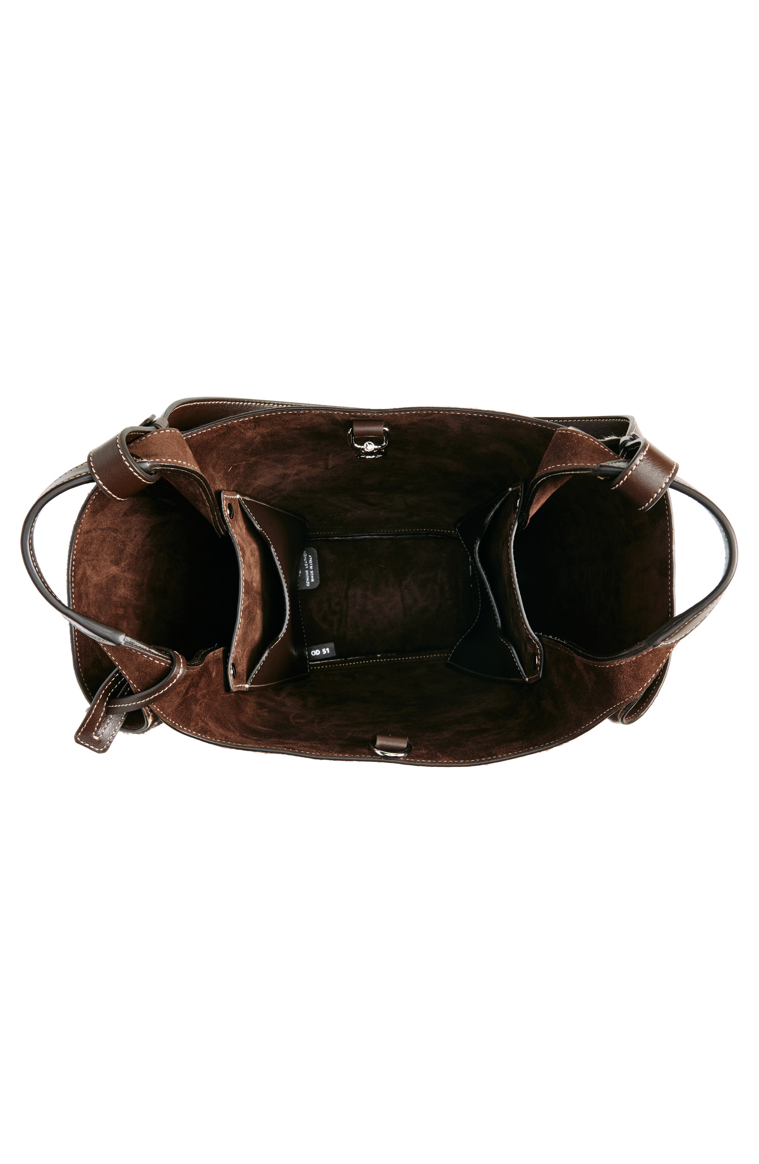 Tod's Small T-Timeless Genuine Calf Hair Bucket Bag, Alternate, color, 