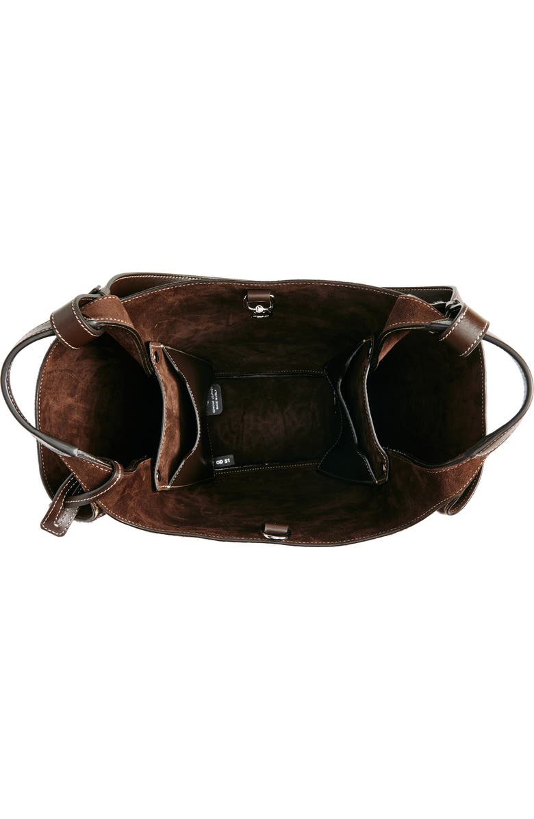 Tod's Small T-Timeless Genuine Calf Hair Bucket Bag, Alternate, color,