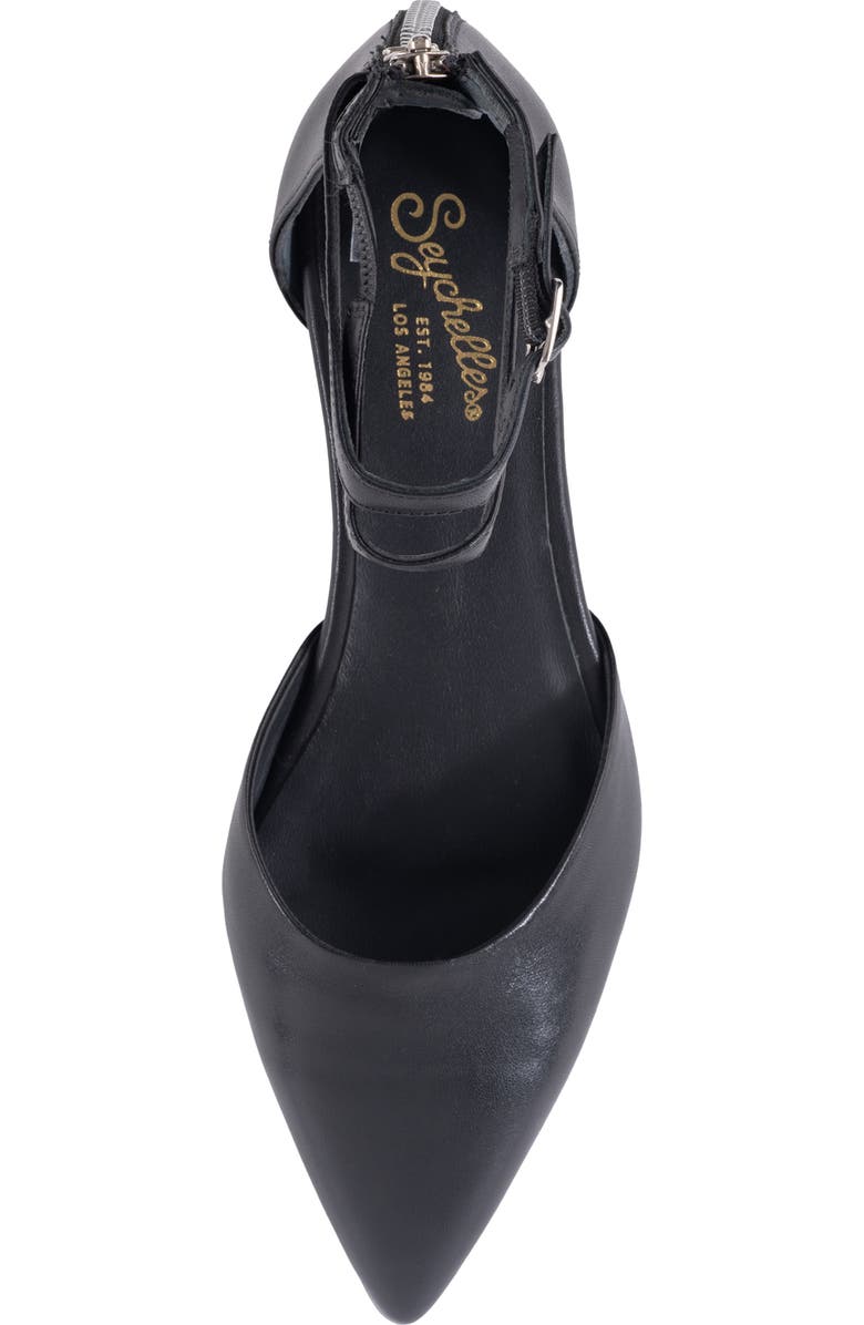 Seychelles Ankle Strap d'Orsay Pointed Toe Flat, Alternate, color,