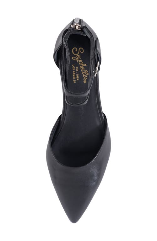 Seychelles Ankle Strap D'orsay Pointed Toe Flat